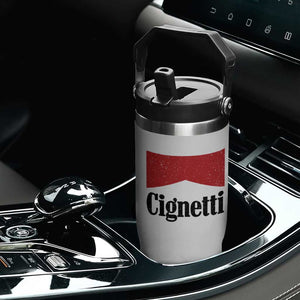 Cignetti Retro Red Box Flip Straw Tumbler Indiana Game Day Sports Fan TS02 Print Your Wear