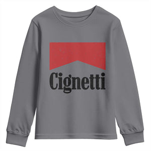 Cignetti Retro Red Box Youth Sweatshirt Indiana Game Day Sports Fan TS02 Charcoal Print Your Wear