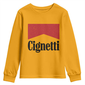 Cignetti Retro Red Box Youth Sweatshirt Indiana Game Day Sports Fan TS02 Gold Print Your Wear