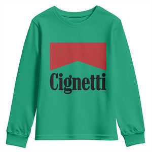 Cignetti Retro Red Box Youth Sweatshirt Indiana Game Day Sports Fan TS02 Irish Green Print Your Wear