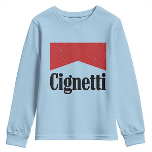 Cignetti Retro Red Box Youth Sweatshirt Indiana Game Day Sports Fan TS02 Light Blue Print Your Wear