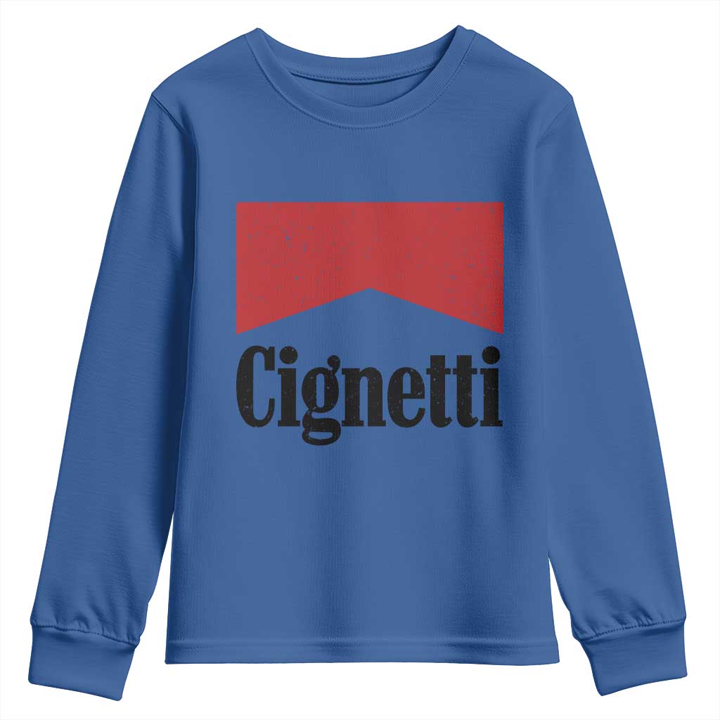 Cignetti Retro Red Box Youth Sweatshirt Indiana Game Day Sports Fan TS02 Royal Blue Print Your Wear