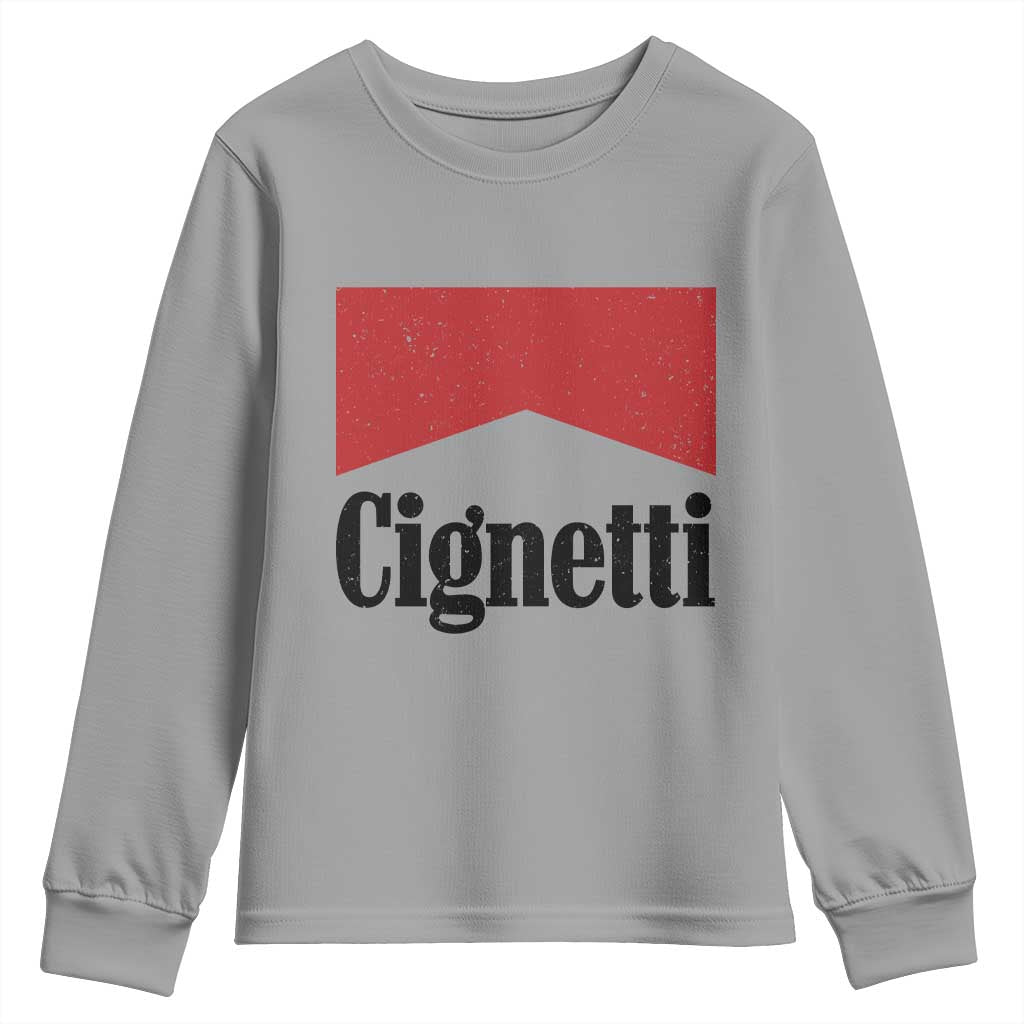 Cignetti Retro Red Box Youth Sweatshirt Indiana Game Day Sports Fan TS02 Sport Gray Print Your Wear