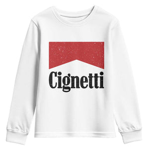 Cignetti Retro Red Box Youth Sweatshirt Indiana Game Day Sports Fan TS02 White Print Your Wear