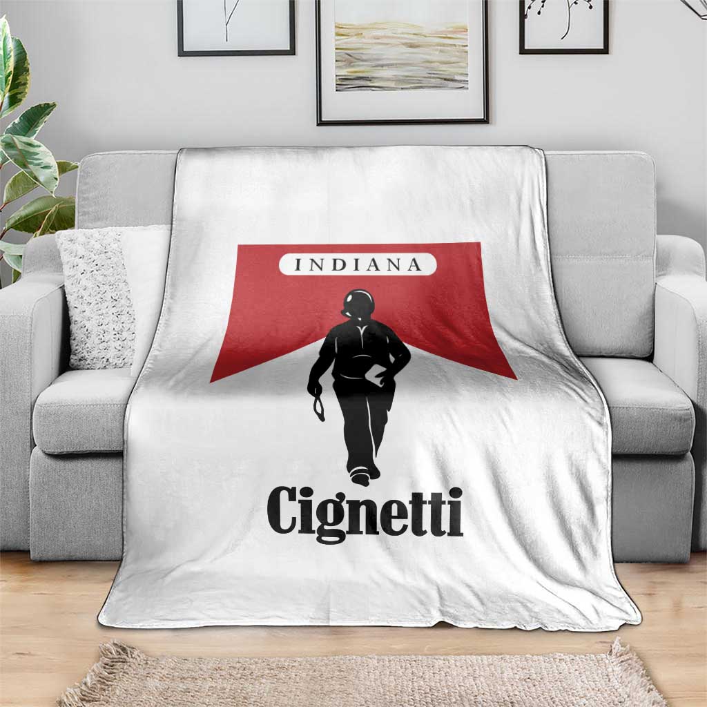 Cignetti Walking Retro Red Box Throw Blanket Indiana Game Day Sports Fan TS02 Print Your Wear