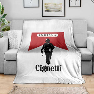 Cignetti Walking Retro Red Box Throw Blanket Indiana Game Day Sports Fan TS02 Print Your Wear
