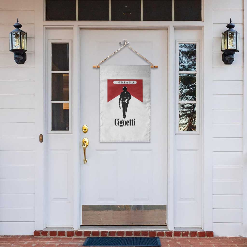 Cignetti Walking Retro Red Box Garden Flag Indiana Game Day Sports Fan TS02 Print Your Wear