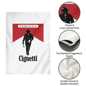 Cignetti Walking Retro Red Box Garden Flag Indiana Game Day Sports Fan TS02 Print Your Wear
