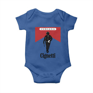 Cignetti Walking Retro Red Box Baby Onesie Indiana Game Day Sports Fan TS02 Royal Blue Print Your Wear