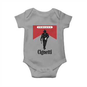 Cignetti Walking Retro Red Box Baby Onesie Indiana Game Day Sports Fan TS02 Sport Gray Print Your Wear