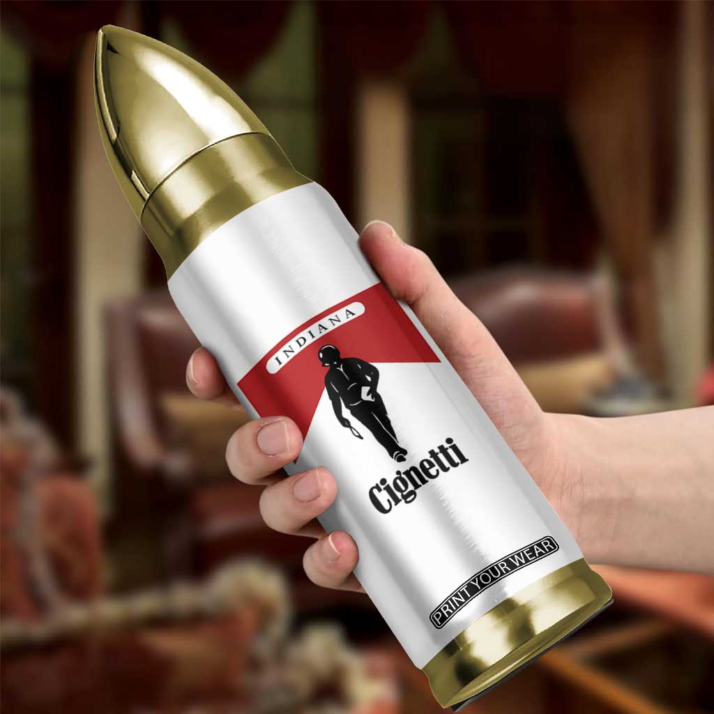 Cignetti Walking Retro Red Box Bullet Tumbler Indiana Game Day Sports Fan TS02 Print Your Wear