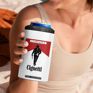 Cignetti Walking Retro Red Box 4 in 1 Can Cooler Tumbler Indiana Game Day Sports Fan TS02 Print Your Wear