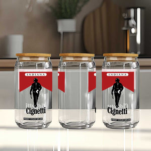 Cignetti Walking Retro Red Box Glass Can Indiana Game Day Sports Fan TS02 Print Your Wear