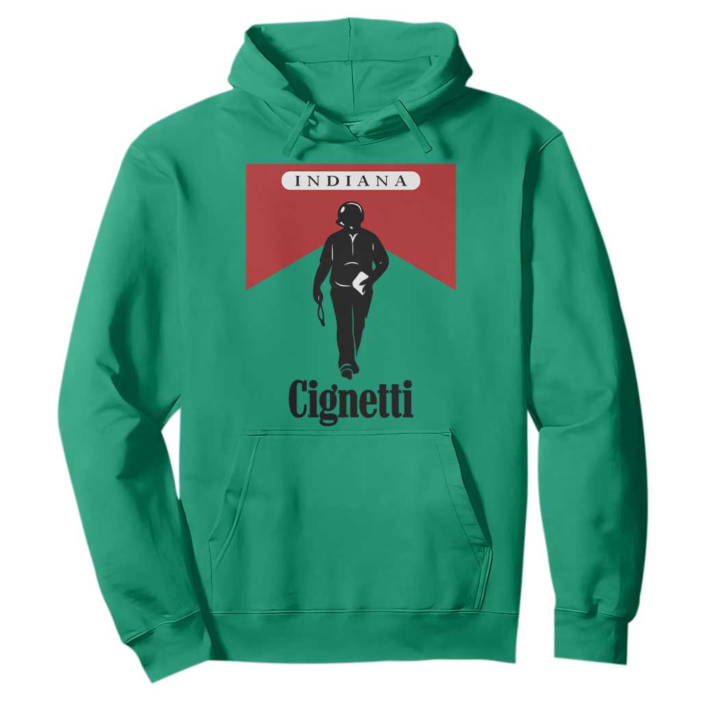 Cignetti Walking Retro Red Box Hoodie Indiana Game Day Sports Fan TS02 Irish Green Print Your Wear