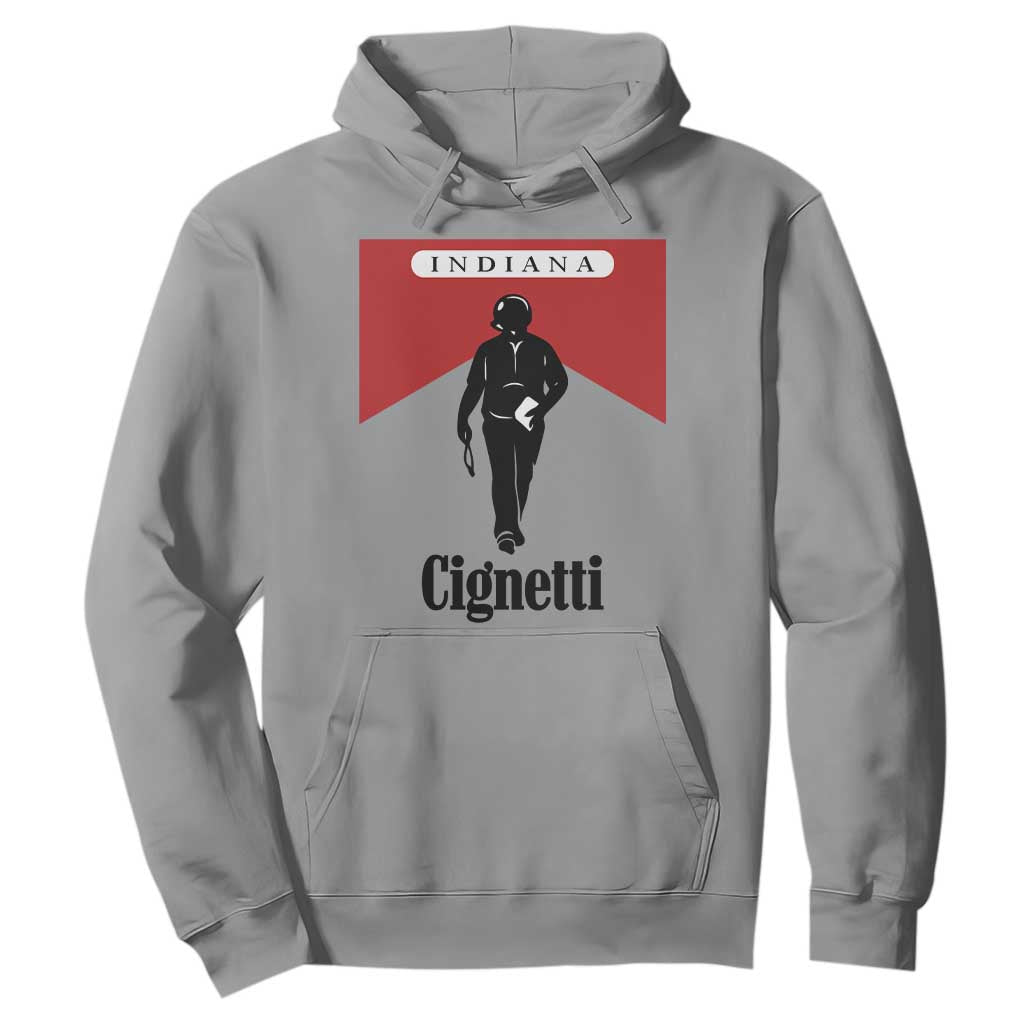 Cignetti Walking Retro Red Box Hoodie Indiana Game Day Sports Fan TS02 Sport Gray Print Your Wear