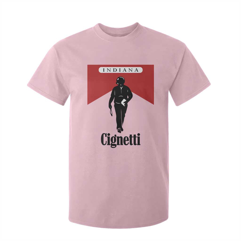 Cignetti Walking Retro Red Box T Shirt For Kid Indiana Game Day Sports Fan TS02 Light Pink Print Your Wear