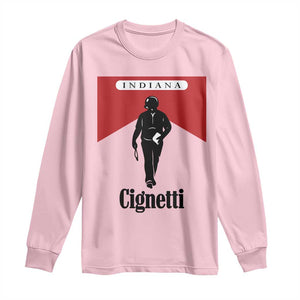 Cignetti Walking Retro Red Box Long Sleeve Shirt Indiana Game Day Sports Fan TS02 Light Pink Print Your Wear