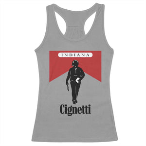 Cignetti Walking Retro Red Box Racerback Tank Top Indiana Game Day Sports Fan TS02 Sport Gray Print Your Wear