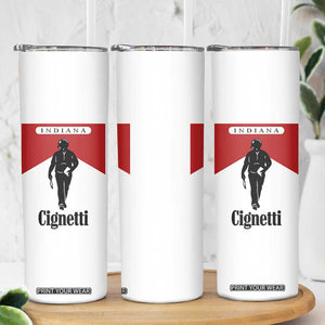 Cignetti Walking Retro Red Box Skinny Tumbler Indiana Game Day Sports Fan TS02 Print Your Wear