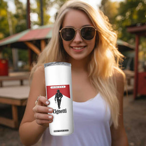 Cignetti Walking Retro Red Box Skinny Tumbler Indiana Game Day Sports Fan TS02 Print Your Wear