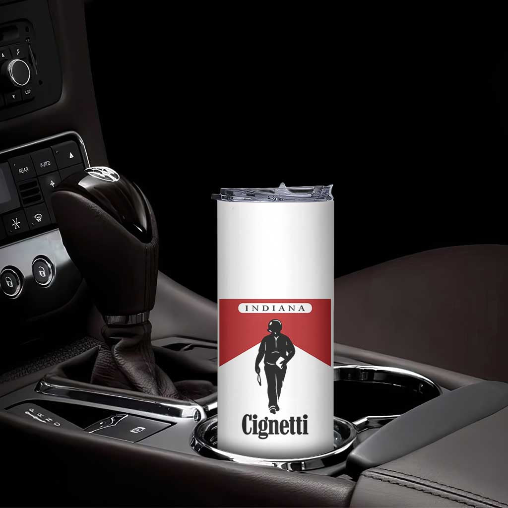 Cignetti Walking Retro Red Box Skinny Tumbler Indiana Game Day Sports Fan TS02 Print Your Wear