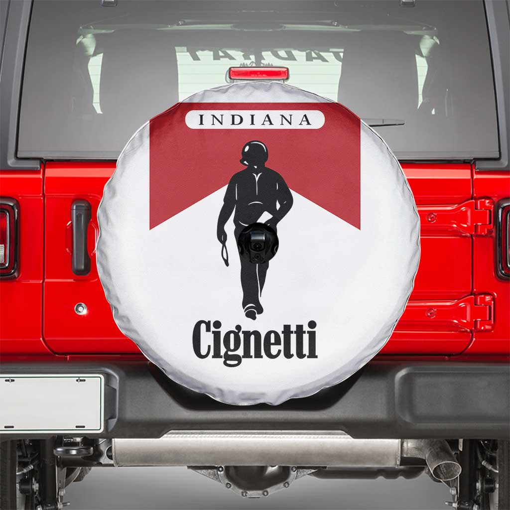 Cignetti Walking Retro Red Box Spare Tire Cover Indiana Game Day Sports Fan TS02 White Print Your Wear