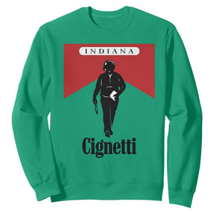 Cignetti Walking Retro Red Box Sweatshirt Indiana Game Day Sports Fan TS02 Irish Green Print Your Wear