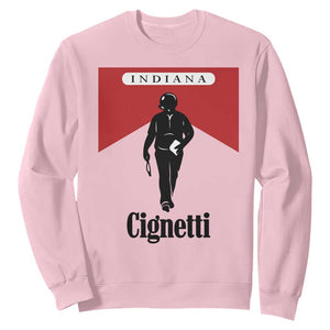 Cignetti Walking Retro Red Box Sweatshirt Indiana Game Day Sports Fan TS02 Light Pink Print Your Wear