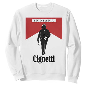 Cignetti Walking Retro Red Box Sweatshirt Indiana Game Day Sports Fan TS02 White Print Your Wear