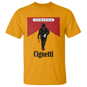 Cignetti Walking Retro Red Box T Shirt Indiana Game Day Sports Fan TS02 Gold Print Your Wear