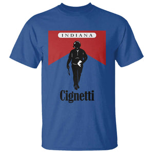 Cignetti Walking Retro Red Box T Shirt Indiana Game Day Sports Fan TS02 Royal Blue Print Your Wear