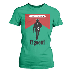Cignetti Walking Retro Red Box T Shirt For Women Indiana Game Day Sports Fan TS02 Irish Green Print Your Wear