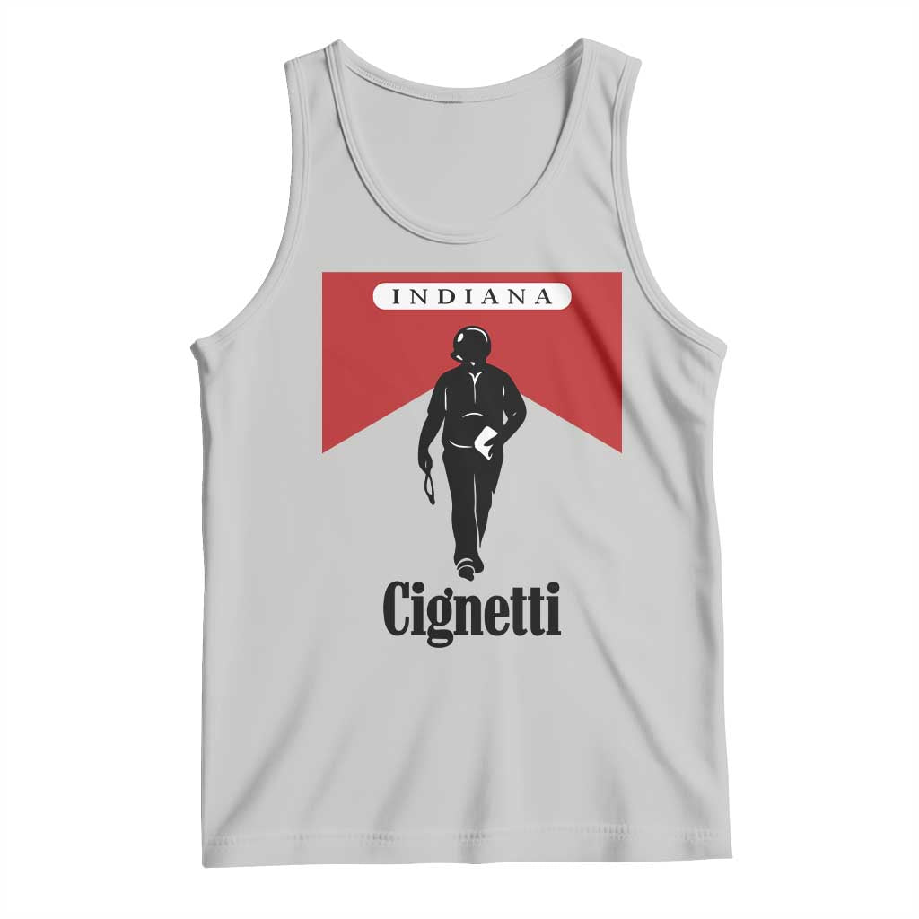 Cignetti Walking Retro Red Box Tank Top Indiana Game Day Sports Fan TS02 Ash Print Your Wear