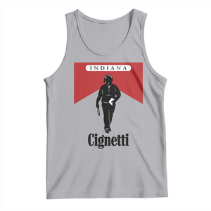 Cignetti Walking Retro Red Box Tank Top Indiana Game Day Sports Fan TS02 Athletic Heather Print Your Wear