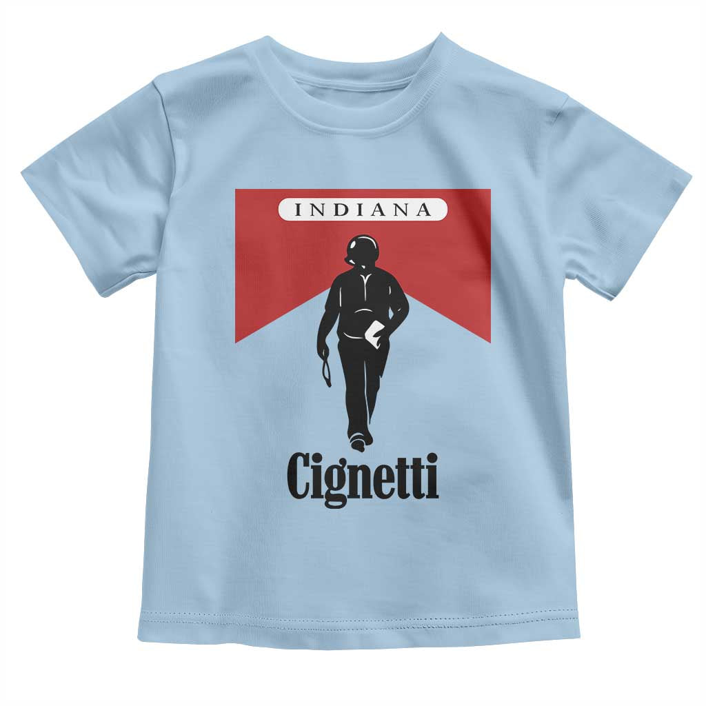 Cignetti Walking Retro Red Box Toddler T Shirt Indiana Game Day Sports Fan TS02 Light Blue Print Your Wear
