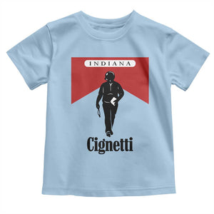 Cignetti Walking Retro Red Box Toddler T Shirt Indiana Game Day Sports Fan TS02 Light Blue Print Your Wear