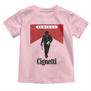 Cignetti Walking Retro Red Box Toddler T Shirt Indiana Game Day Sports Fan TS02 Light Pink Print Your Wear