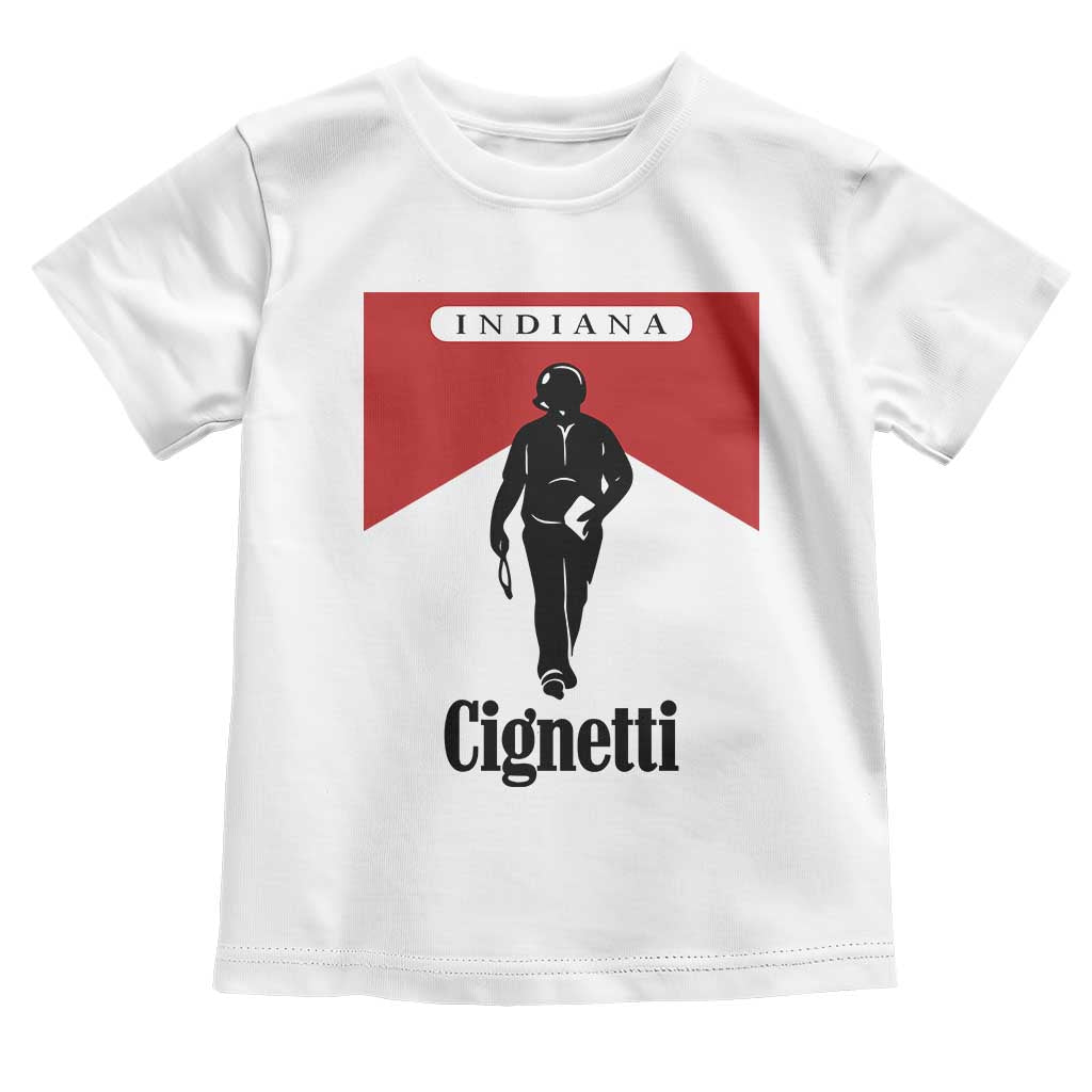 Cignetti Walking Retro Red Box Toddler T Shirt Indiana Game Day Sports Fan TS02 White Print Your Wear