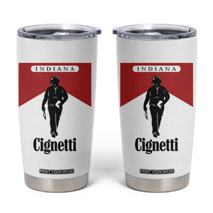Cignetti Walking Retro Red Box Tumbler Cup Indiana Game Day Sports Fan TS02 White Print Your Wear
