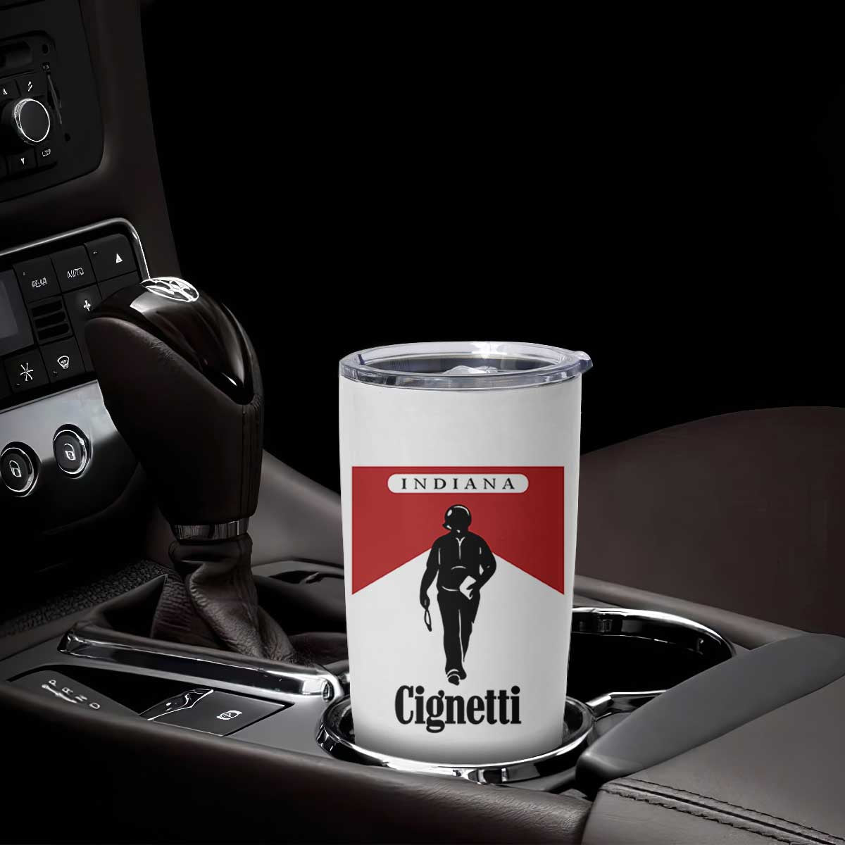 Cignetti Walking Retro Red Box Tumbler Cup Indiana Game Day Sports Fan TS02 Print Your Wear