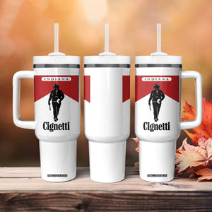 Cignetti Walking Retro Red Box Tumbler With Handle Indiana Game Day Sports Fan TS02 Print Your Wear