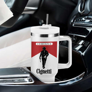 Cignetti Walking Retro Red Box Tumbler With Handle Indiana Game Day Sports Fan TS02 Print Your Wear