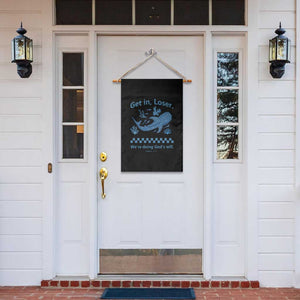Funny Whale Shark Christian Bible Jonah 1:17 Garden Flag Get In Loser We're Doing God's Will TS02 Print Your Wear