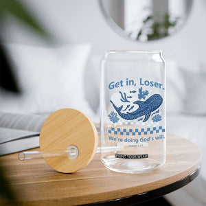 Funny Whale Shark Christian Bible Jonah 1:17 Glass Can Get In Loser We're Doing God's Will TS02 Print Your Wear