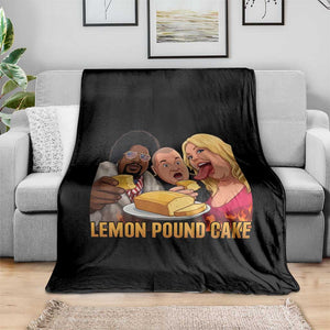 Funny Lemon Pound Cake Meme Throw Blanket Retro Edgy Music Humor Gift for Party Lovers TS02 Print Your Wear