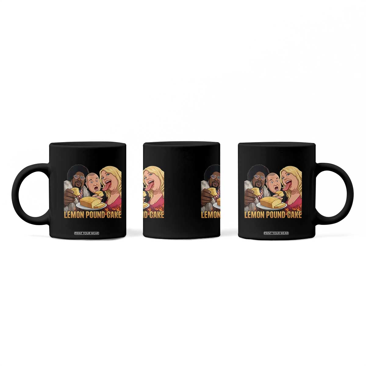 Funny Lemon Pound Cake Meme Coffee Mug Retro Edgy Music Humor Gift for Party Lovers TS02 Print Your Wear
