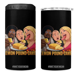 Funny Lemon Pound Cake Meme 4 in 1 Can Cooler Tumbler Retro Edgy Music Humor Gift for Party Lovers TS02 One Size: 16 oz Black Print Your Wear