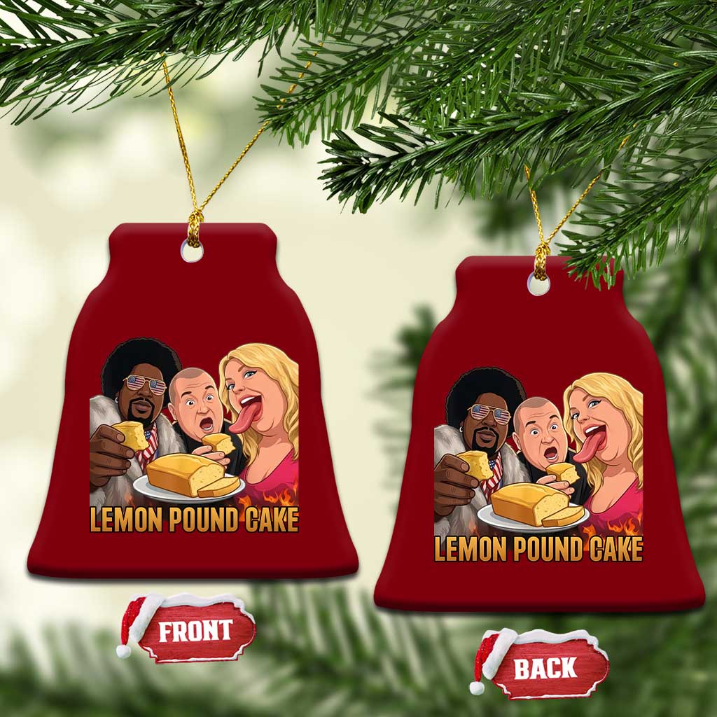 Funny Lemon Pound Cake Meme Ceramic Ornament Retro Edgy Music Humor Gift for Party Lovers TS02 Print Your Wear