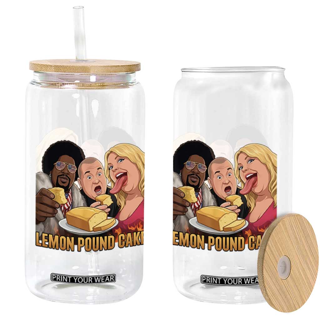 Funny Lemon Pound Cake Meme Glass Can Retro Edgy Music Humor Gift for Party Lovers TS02 Print Your Wear