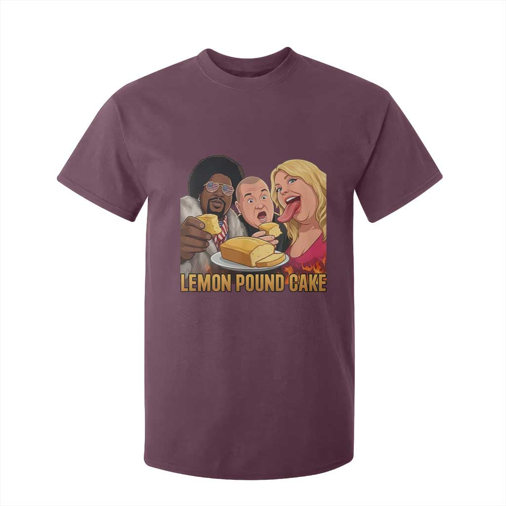 Funny Lemon Pound Cake Meme T Shirt For Kid Retro Edgy Music Humor Gift for Party Lovers TS02 Maroon Print Your Wear